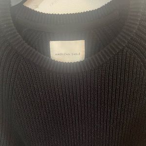 Men’s American Eagle Knitted Black Sweater Large